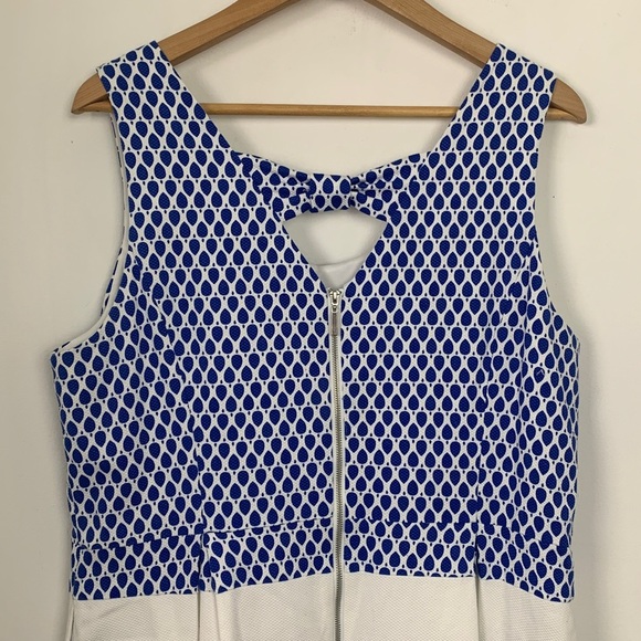 Ricki’s Blue White Fit & Flare Sleeveless Dress - Picture 6 of 8